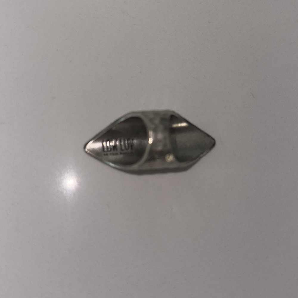 LOW LUV x Erin Wasson silver hammered boho statement ring 5 6 - Picture 7 of 8